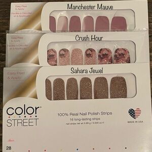 NWT Retired Color Street Nail Polish Strips!